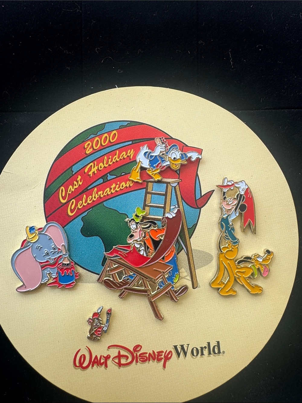 Walt Disney World 2000 Coast Holiday Celebration Enamel Pin Set - Multicolor